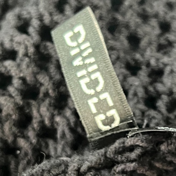 H&M Divided black see-through crochet midi swimsuit cover-up dress size 4 - Picture 5 of 7